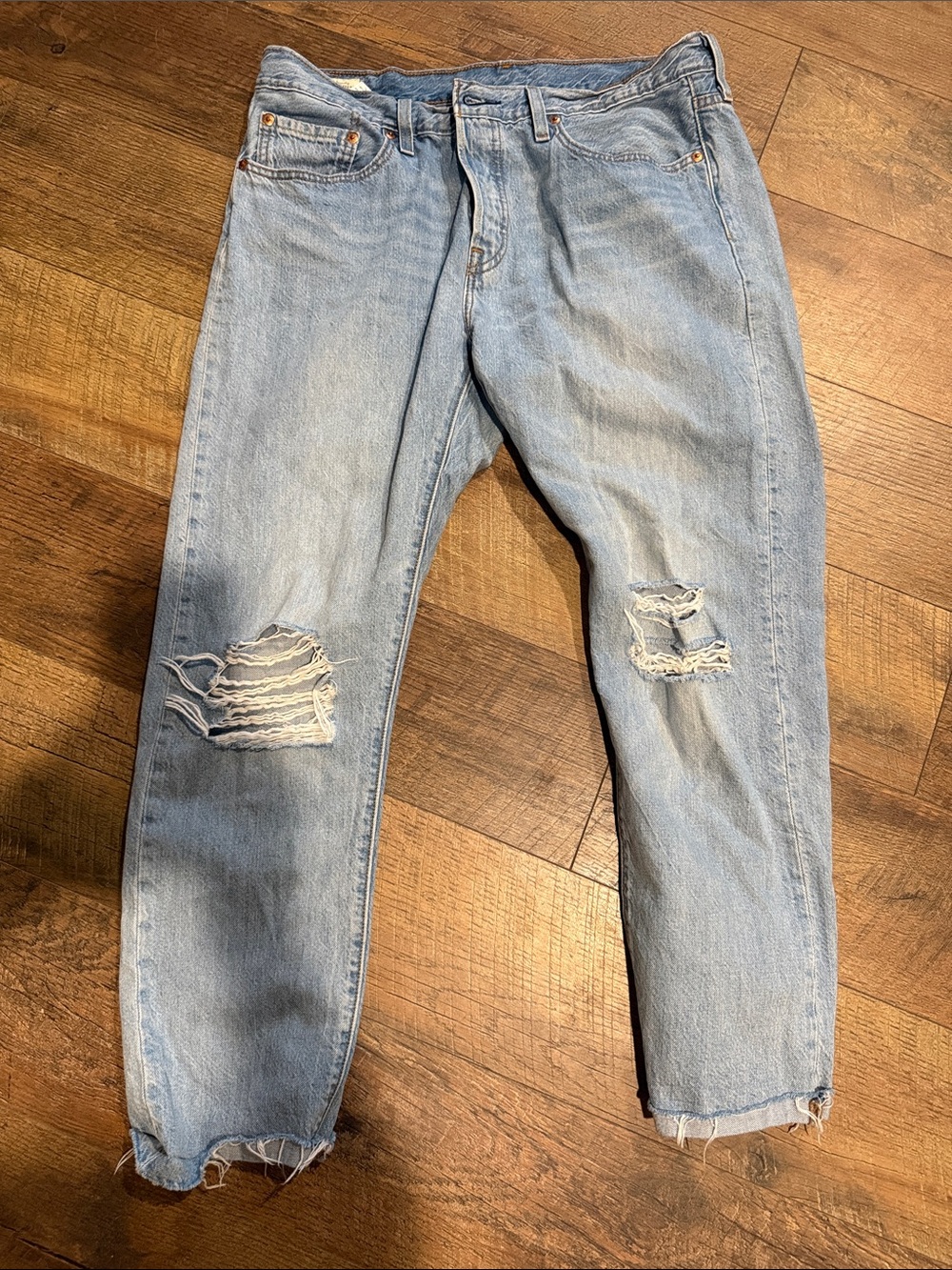 Levi’s Slim Taper Relaxed Light Blue Ripped Jeans